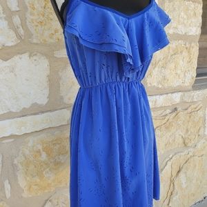 Blue S LA Empire Waist Spaghetti Strap Dress